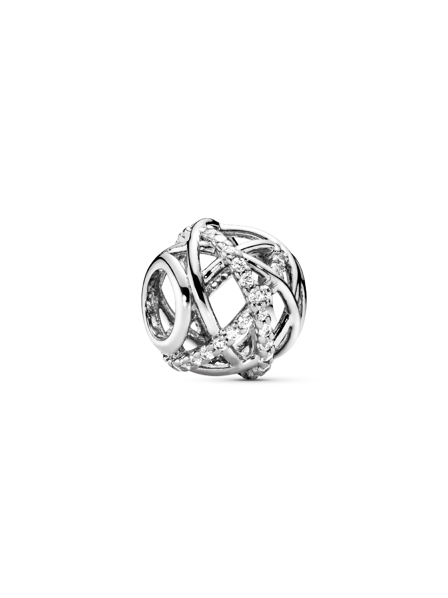 Funkelnde Linien Offen gearbeiteter Charm