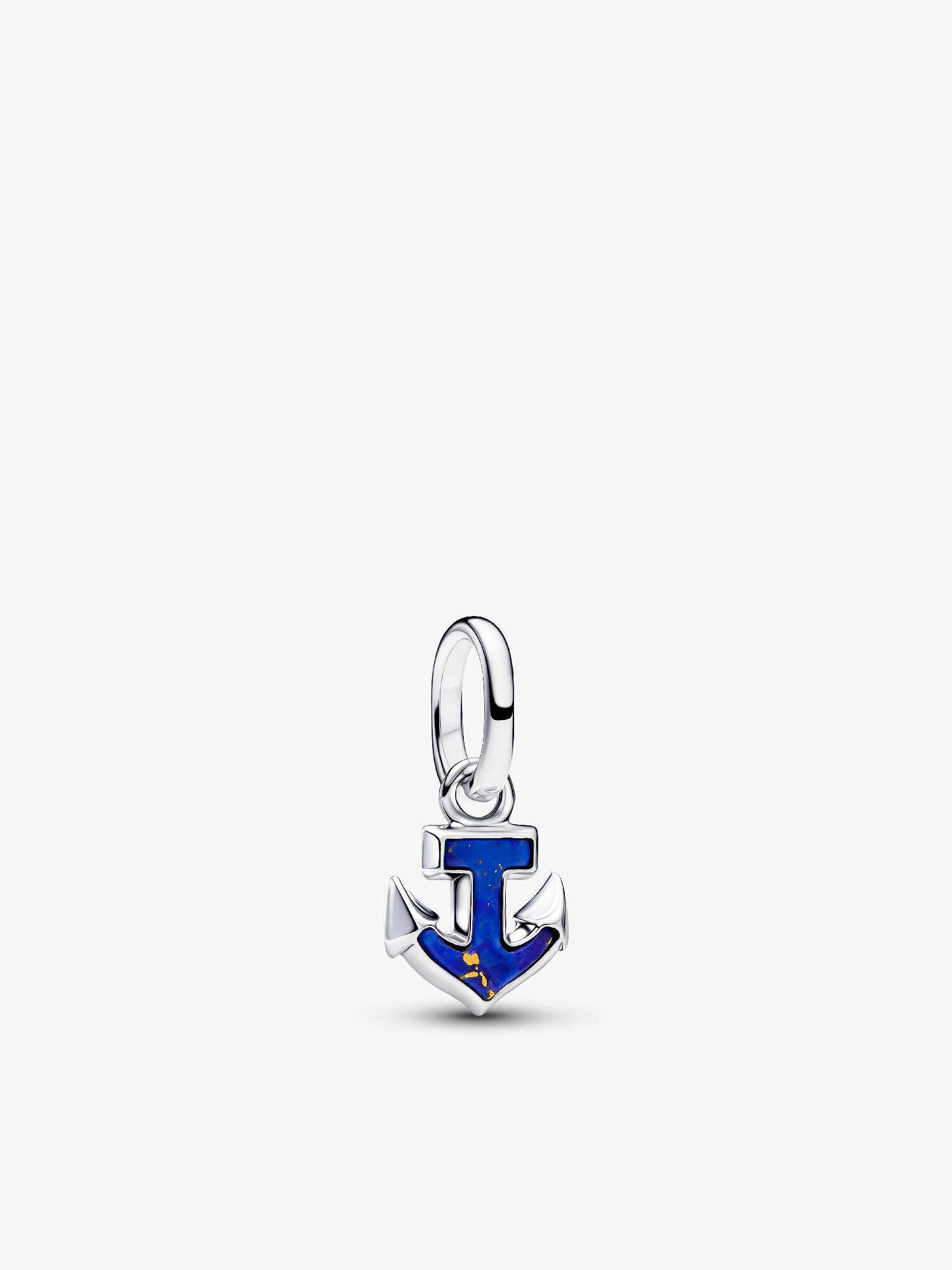 Blauer Anker Mini-Charm-Anhänger