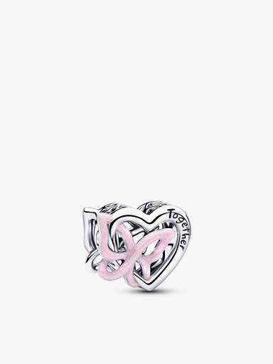 Silbernes Herz Charm Set