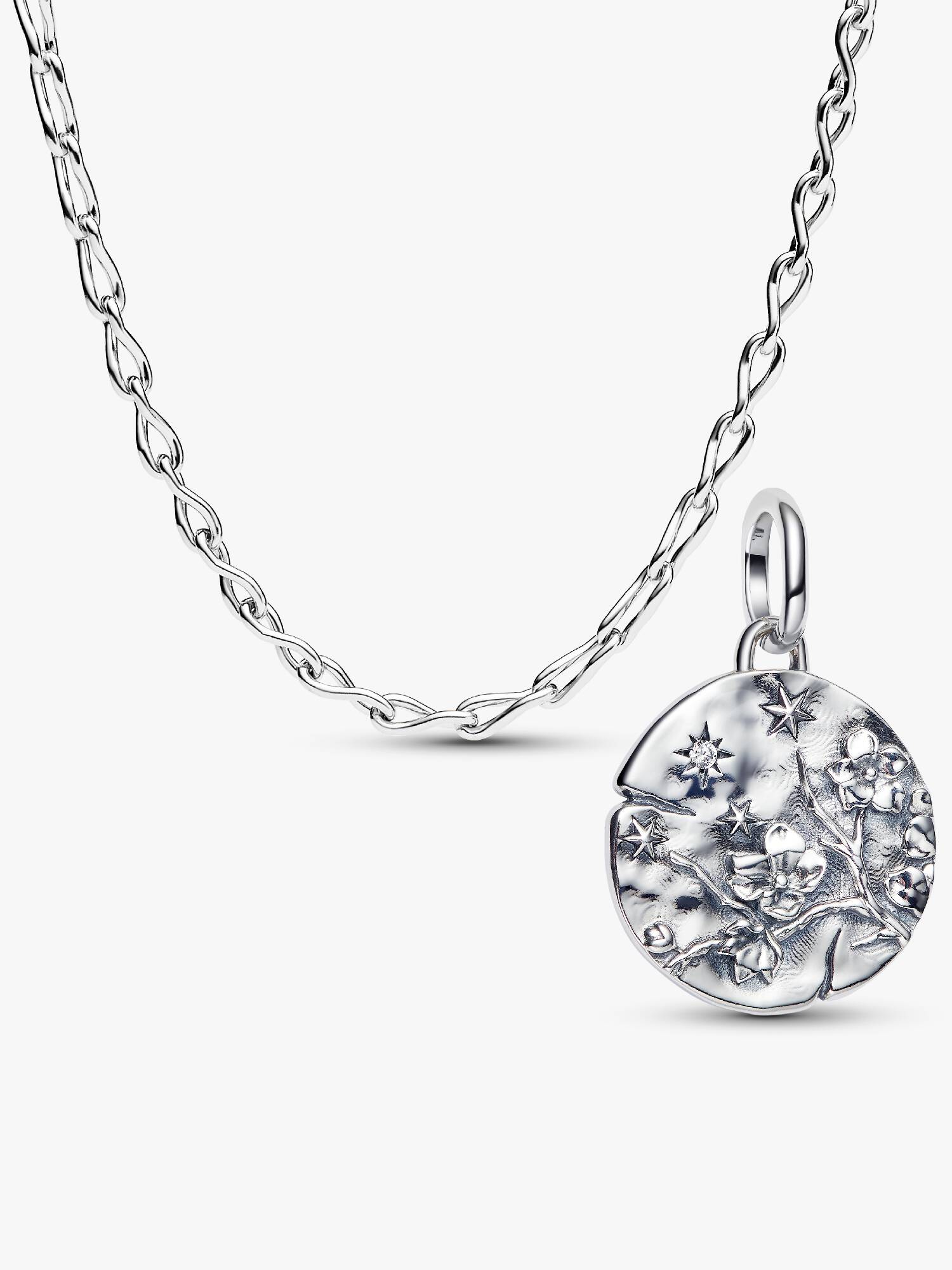 Ewige Kirschblüte Halsketten & Medaillon-Charm Set