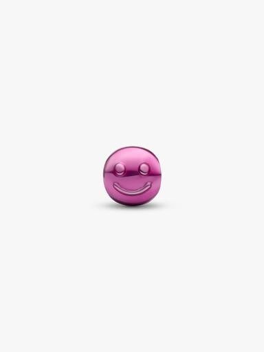 Rosafarbenes Glückliches Gesicht Mini-Charm
