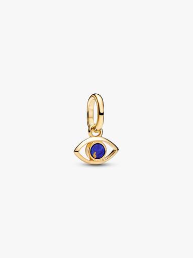 Blauer Evil Eye Mini-Charm-Anhänger