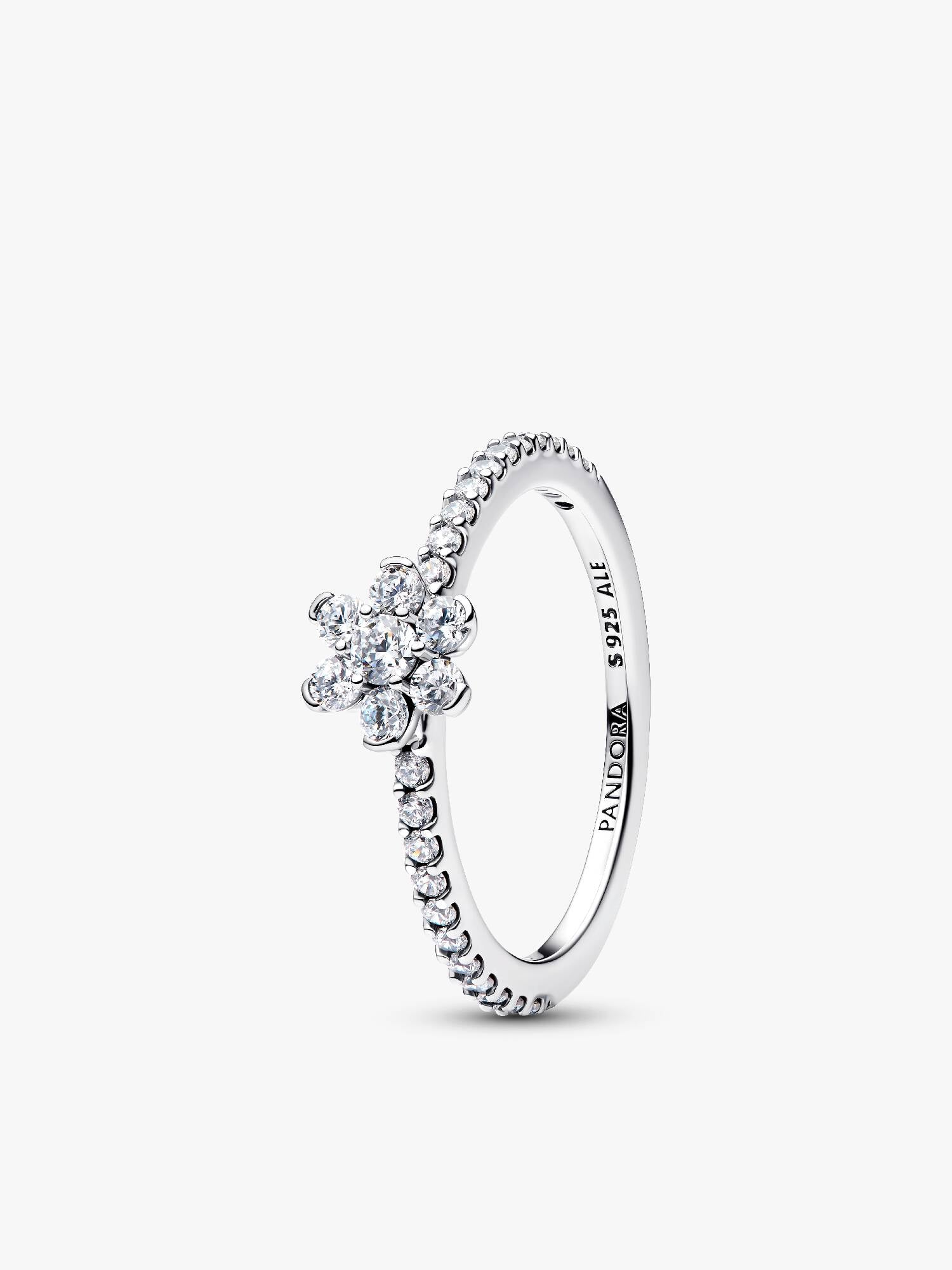 Funkelnde Blume Ring