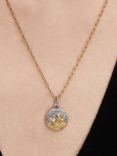 Sternzeichen Löwe Medaillon-Charm