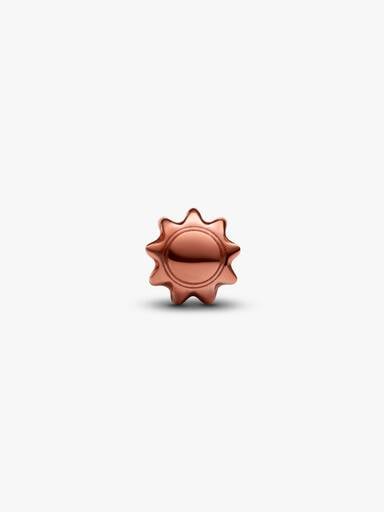 Orangefarbene Sonne Mini-Charm