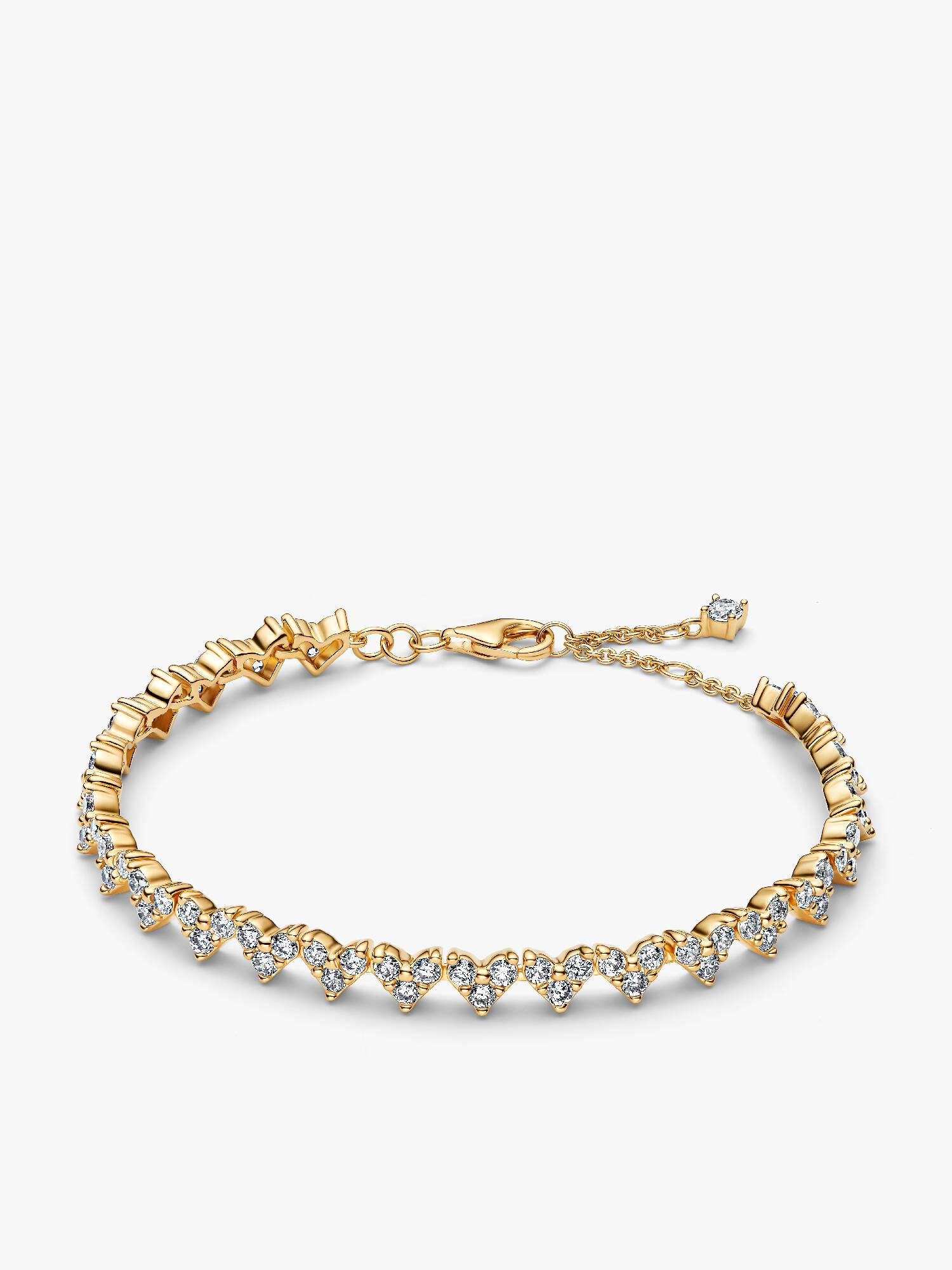 Drei Steine Herz Armband
