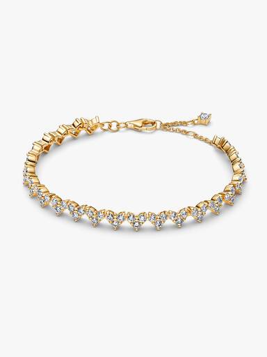 Drei Steine Herz Armband