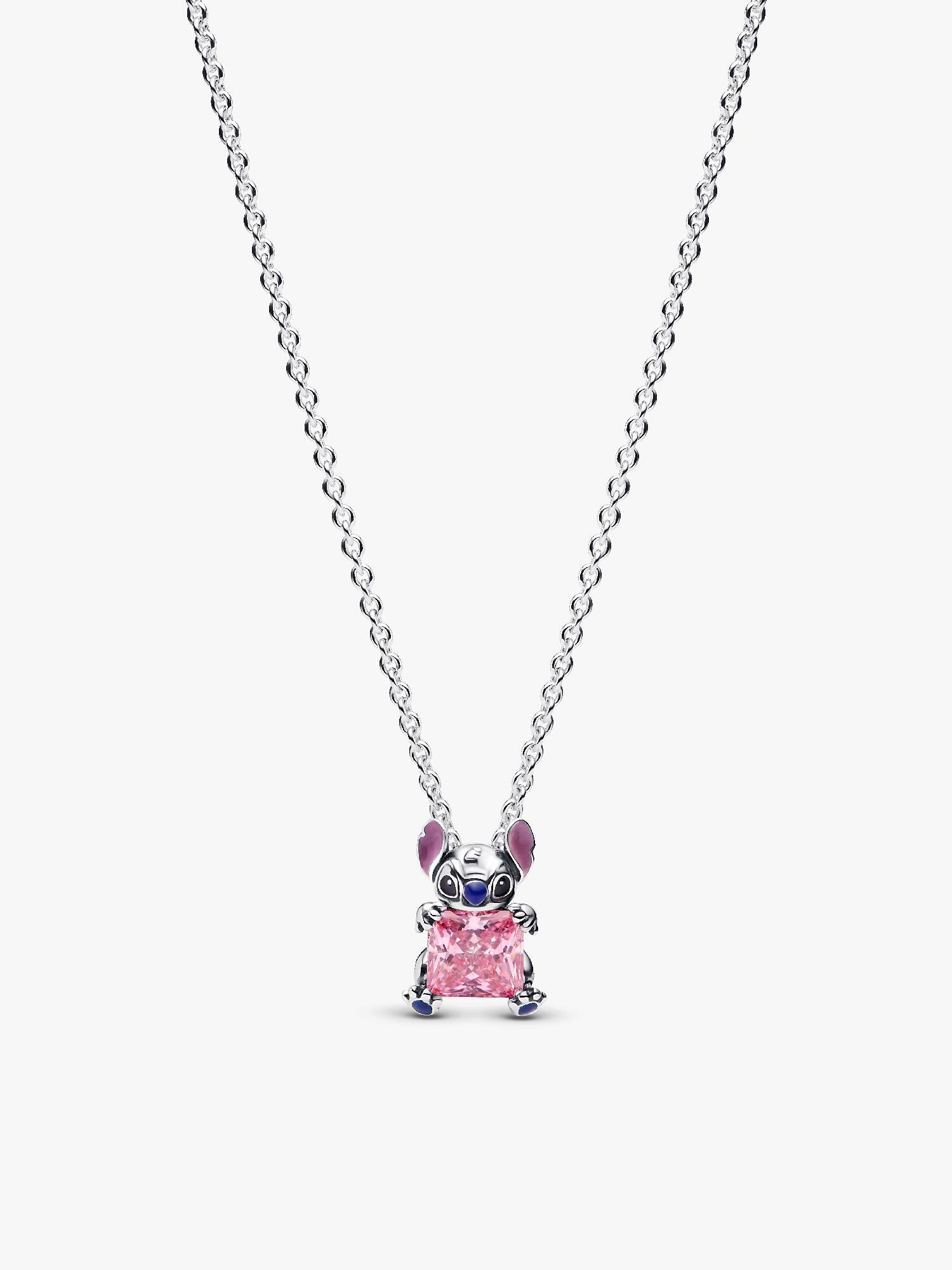 Disney Stitch Rosafarbene Collier-Halskette
