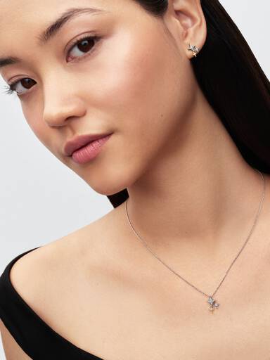 Dreifacher Stern Ohrstecker
