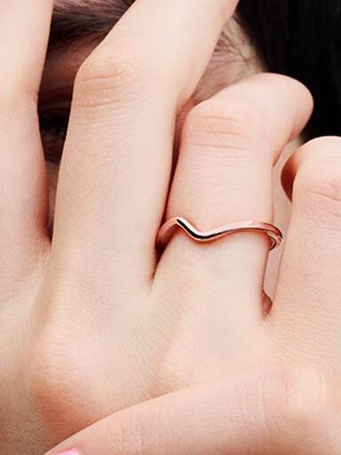 Polierte Welle Ring