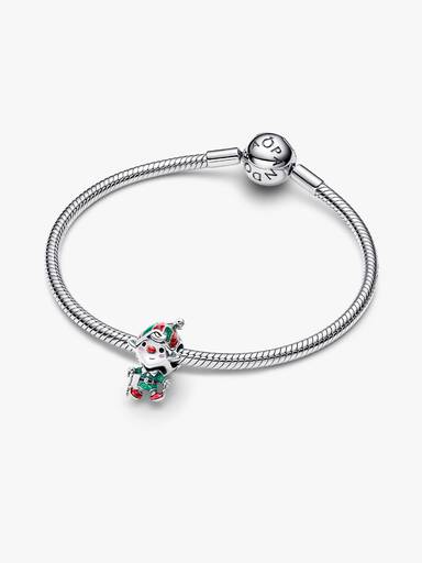Beweglicher Weihnachtswichtel Charm