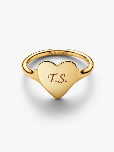 Gravierbares Herz Ring