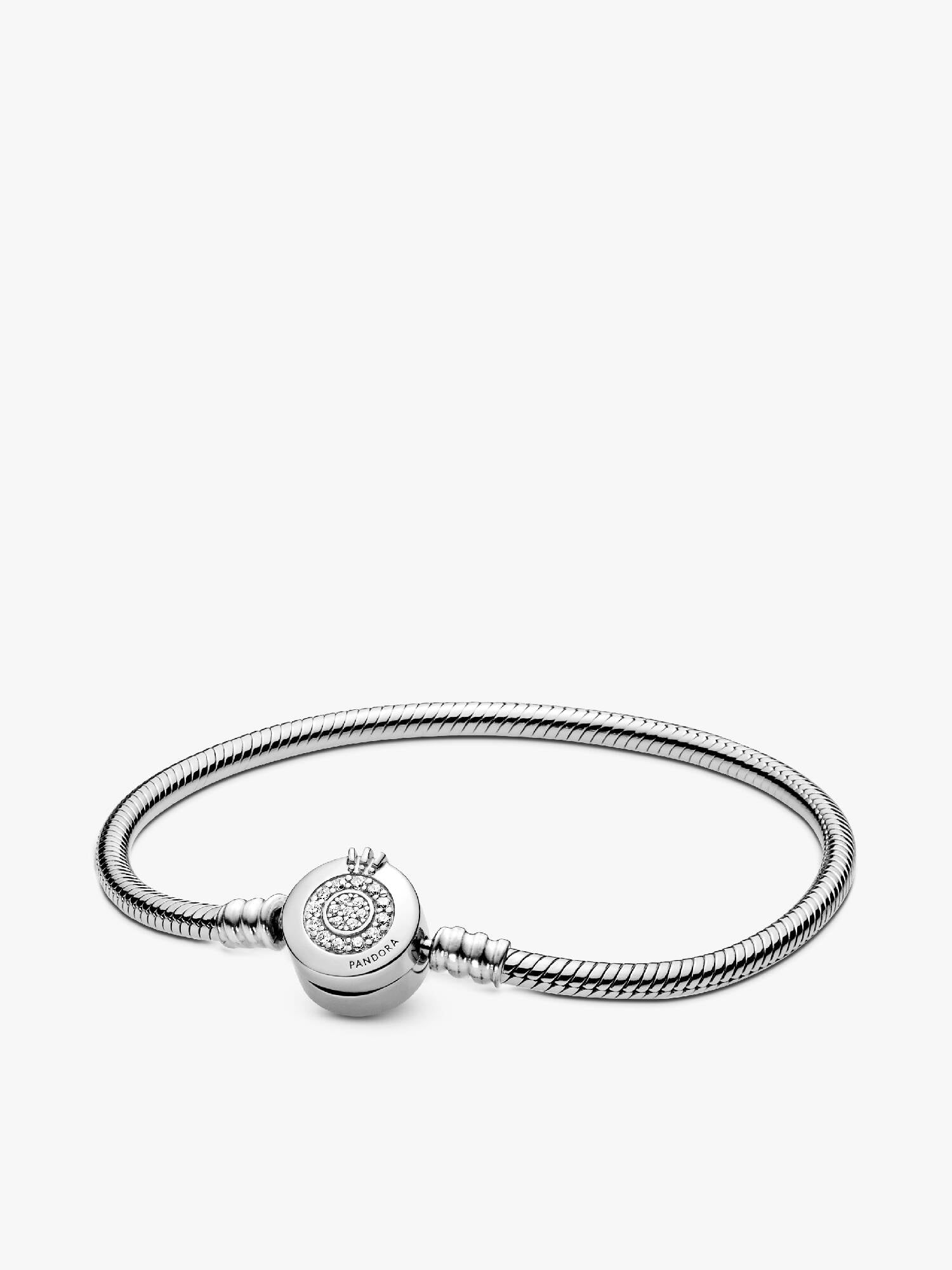 Funkelndes Crown O Schlangen-Gliederarmband