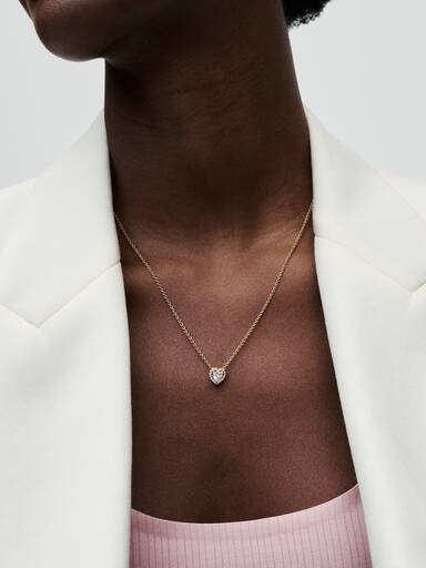 Funkelndes Herz Collier-Halskette