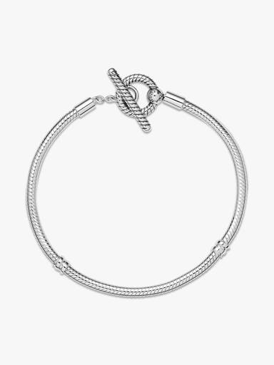 T-Verschluss Schlangen-Gliederarmband