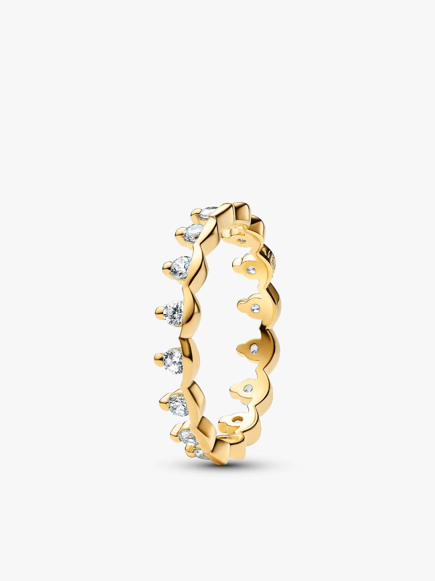Funkelnder Königlicher Band Ring