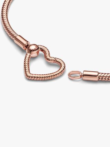 Pandora Moments Herzverschluss Schlangen-Gliederarmband