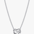 Funkelnde Unendlichkeits-Herz Collier-Halskette Funkelnde Unendlichkeits-Herz Collier-Halskette