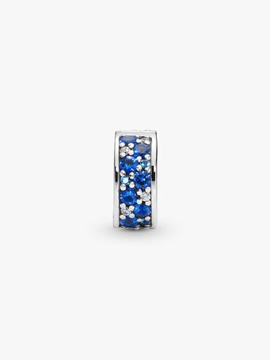 Blauer Pavé-Clip