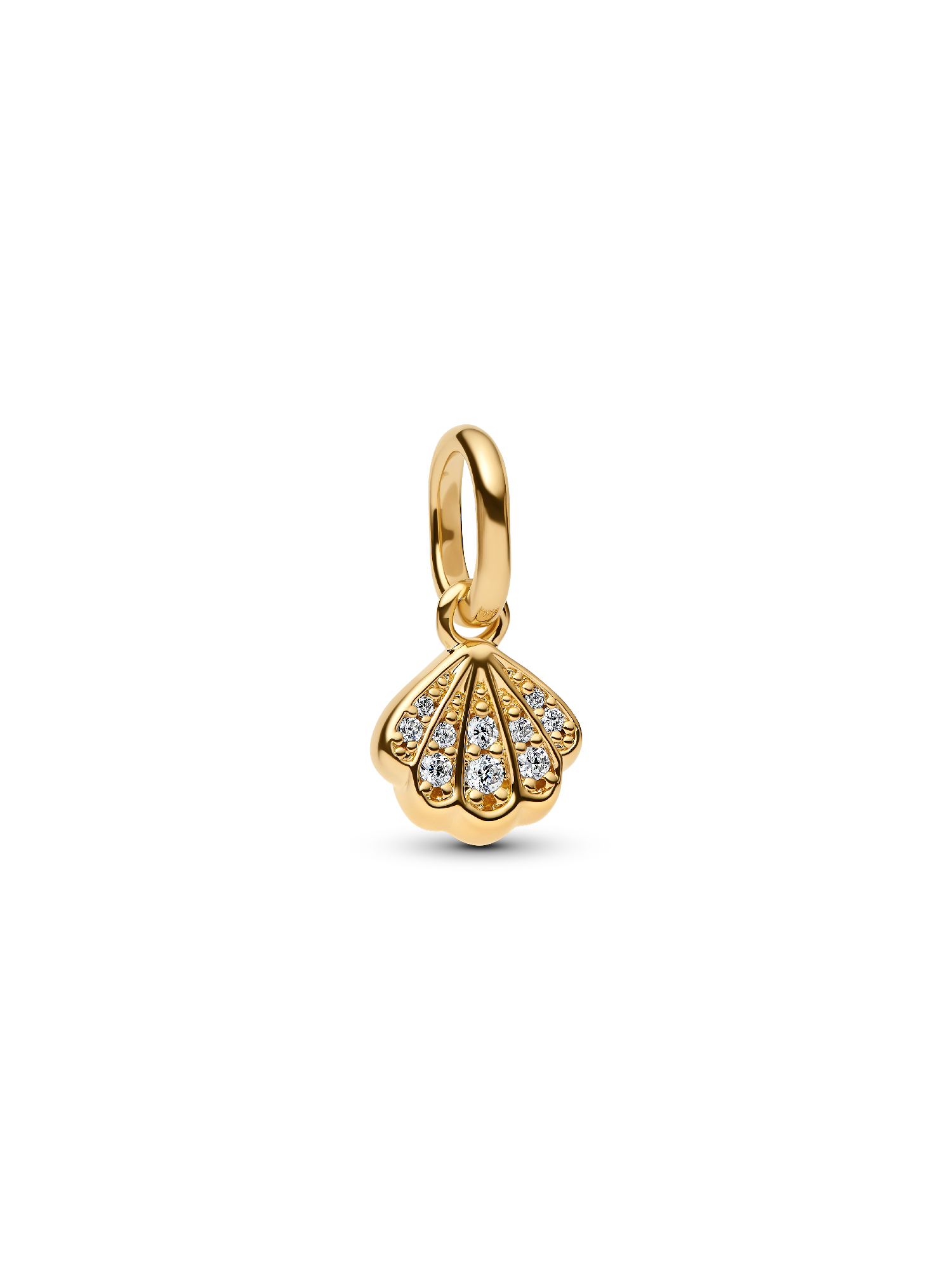 Funkelnde Muschel Mini-Charm-Anhänger