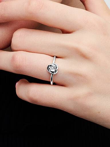 April Geburtsstein Ewigkeitskreis Ring