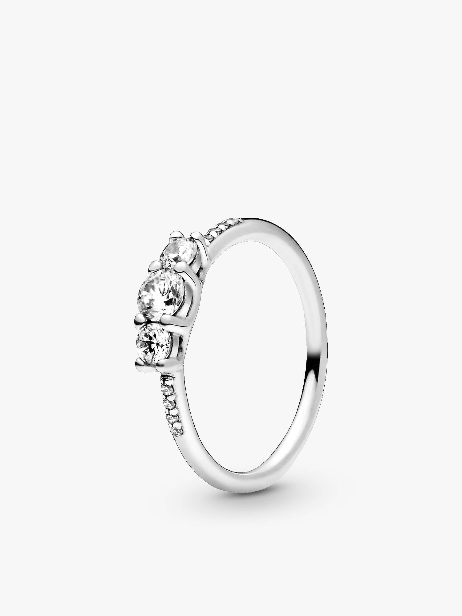 Drei Klare Steine Ring