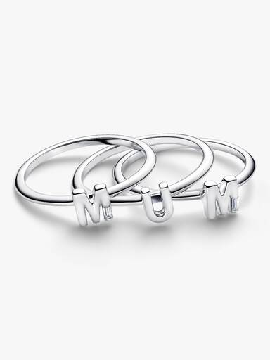 MUM Buchstaben Teilbarer Ring