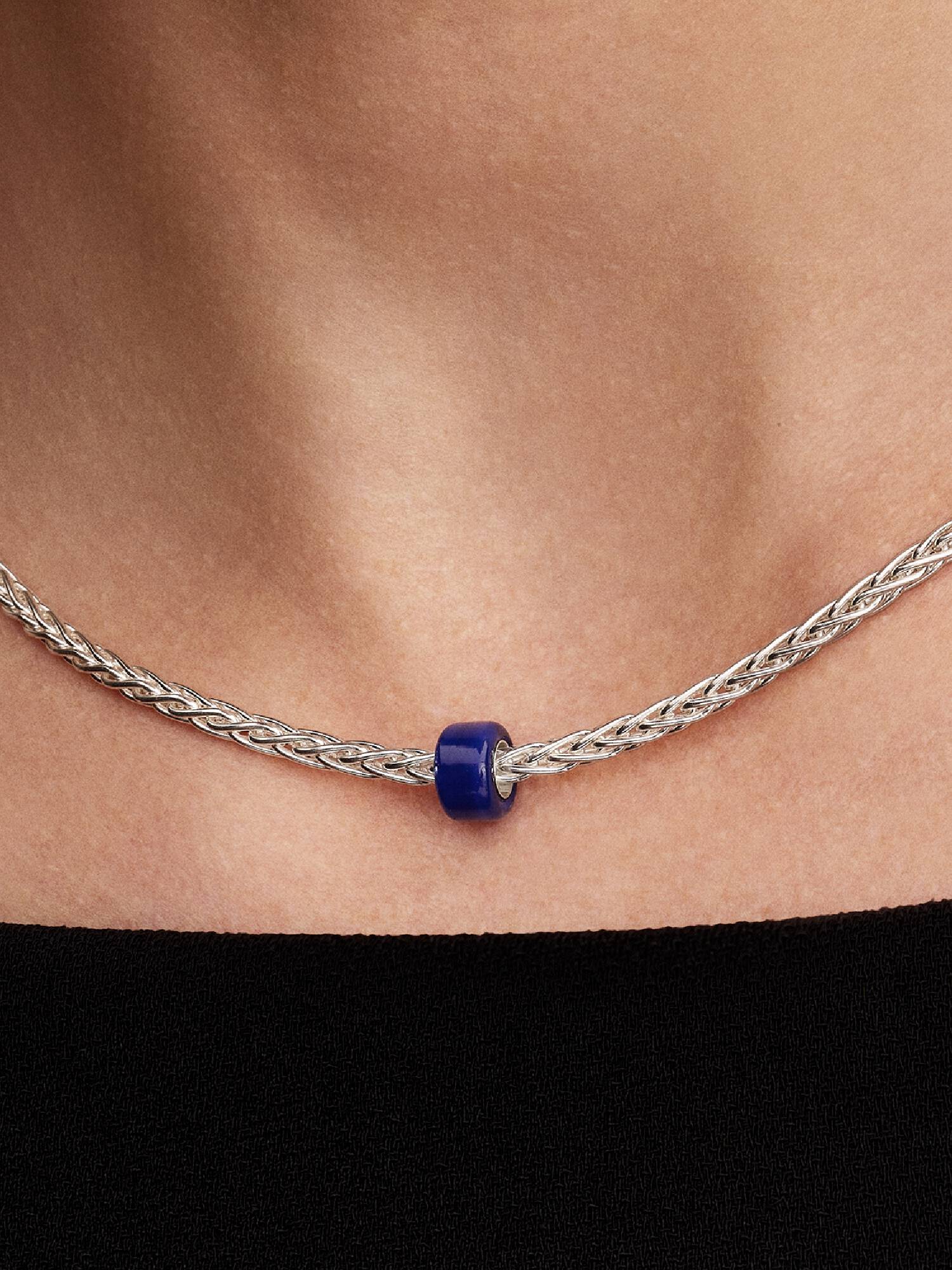 Blaues Murano-Glas Mini-Charm