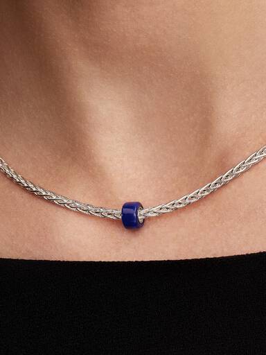 Blaues Murano-Glas Mini-Charm