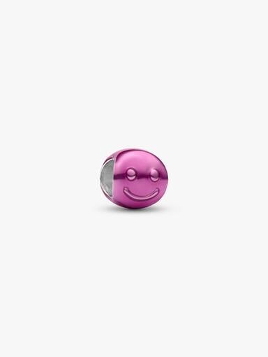Rosafarbenes Glückliches Gesicht Mini-Charm