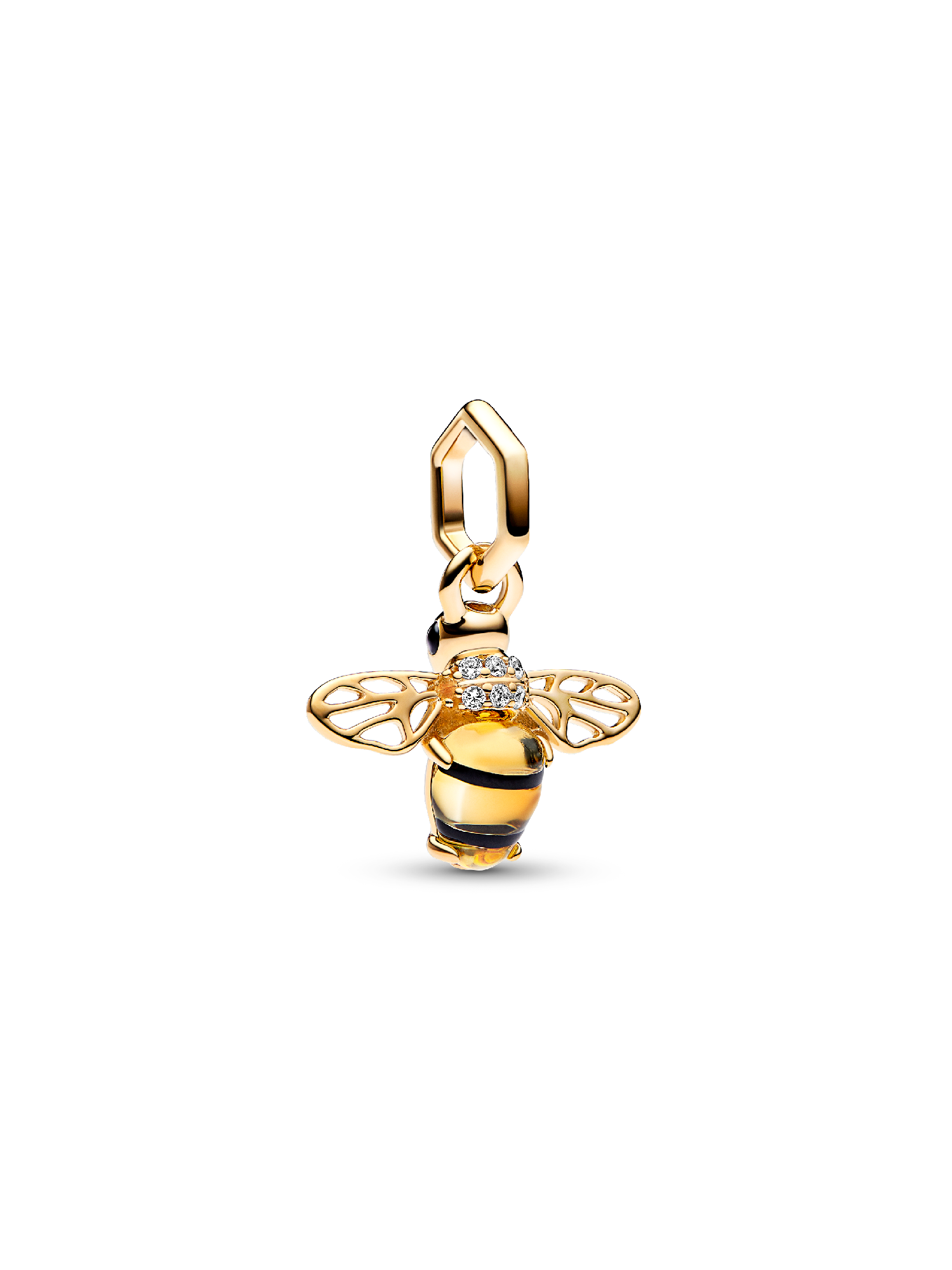 Funkelnde Biene Charm-Anhänger