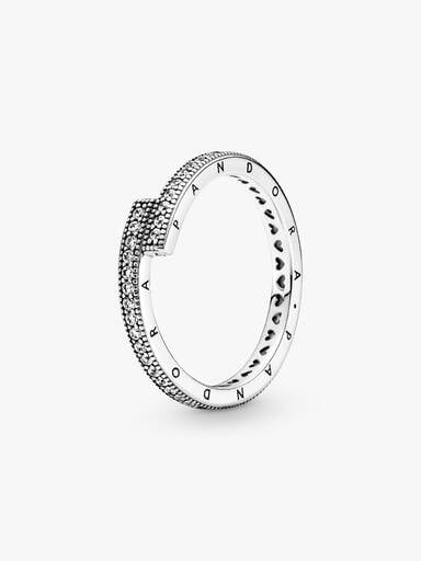 Funkelnder überlappender Ring