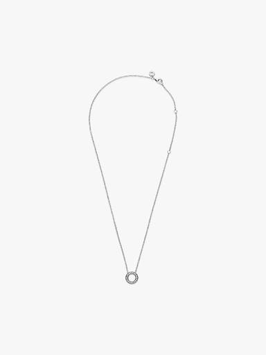 Pandora Logo Pavé-Kreis Halskette
