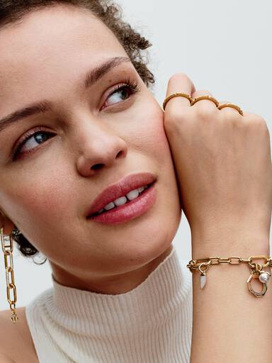 Pandora ME Schlangen Perlmutt Mini-Charm-Anhänger
