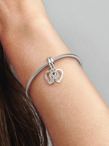 Puzzleteil Herzen Teilbarer Freundschafts- Charm-Anhänger