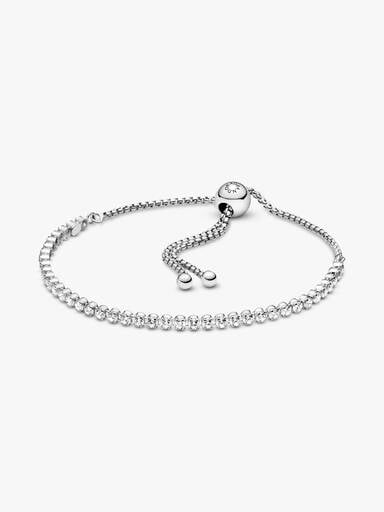 Funkelndes Schiebe-Tennisarmband