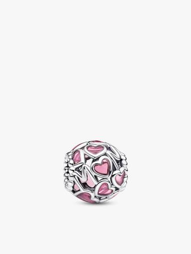 Silbernes Herz Charm Set