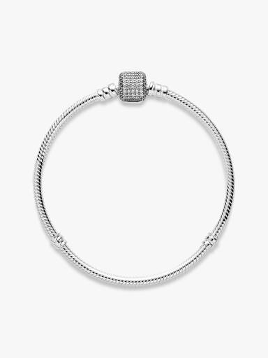Pandora Moments Schlangen-Gliederarmband mit Funkelndem Pavé-Verschluss