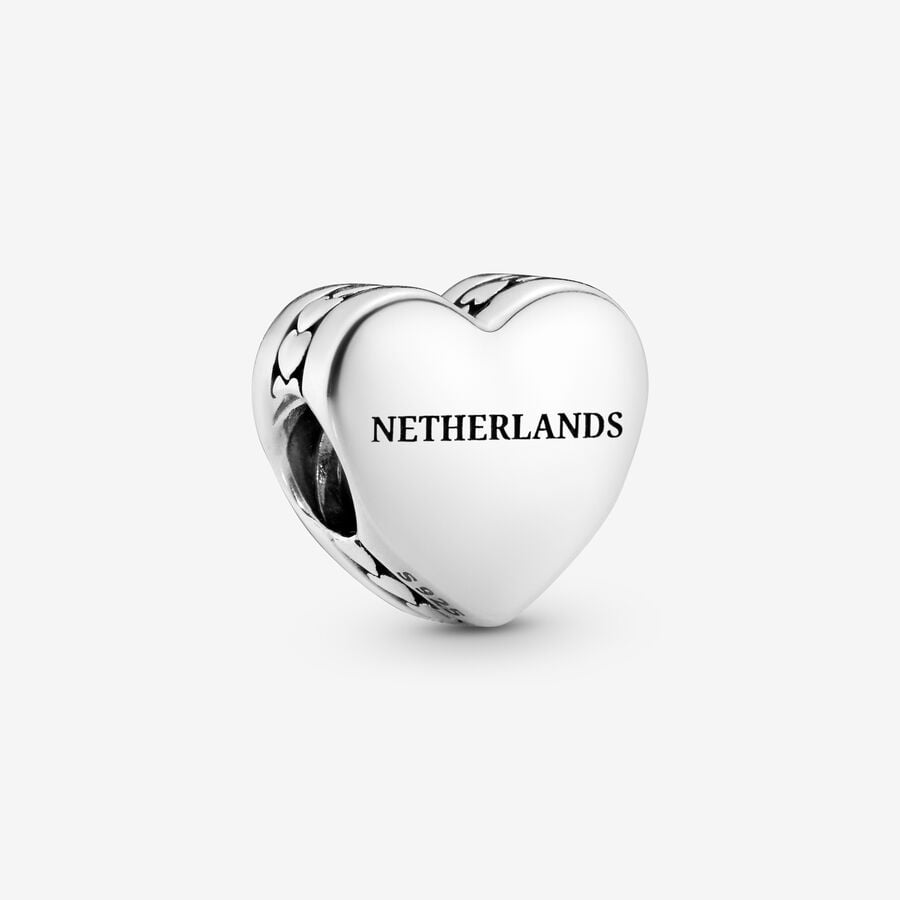 Niederlande Tulpe Herz Charm image number 0