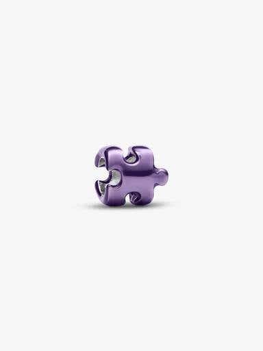 Violettes Puzzleteil Mini-Charm