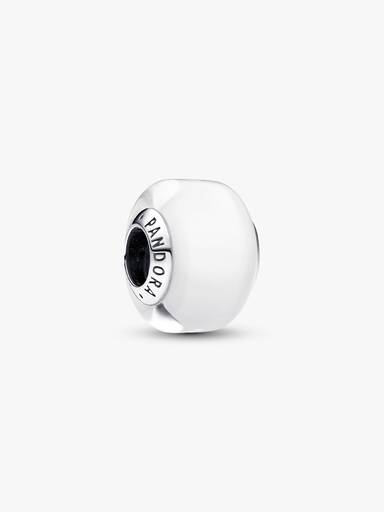 Weißes Murano-Glas Mini-Charm