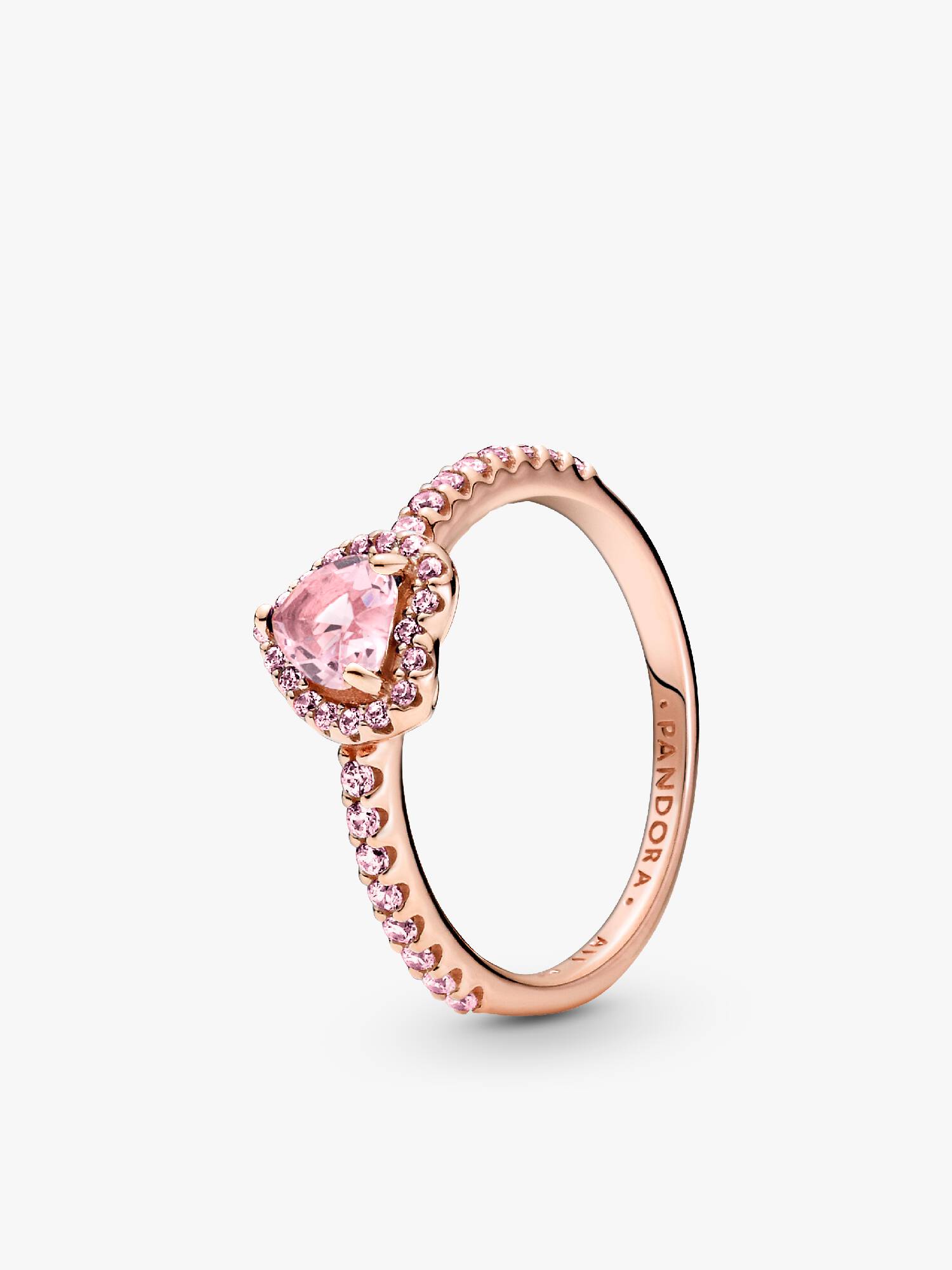 Funkelndes Erhabenes Herz Ring