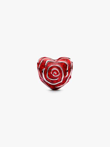 Rose Herz Charm