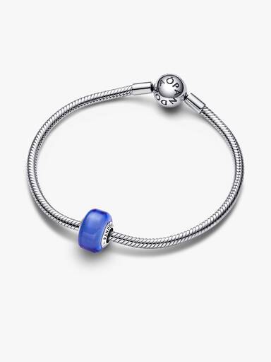 Blaues Murano-Glas Mini-Charm