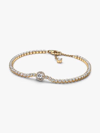 Funkelnder Kranz Tennisarmband