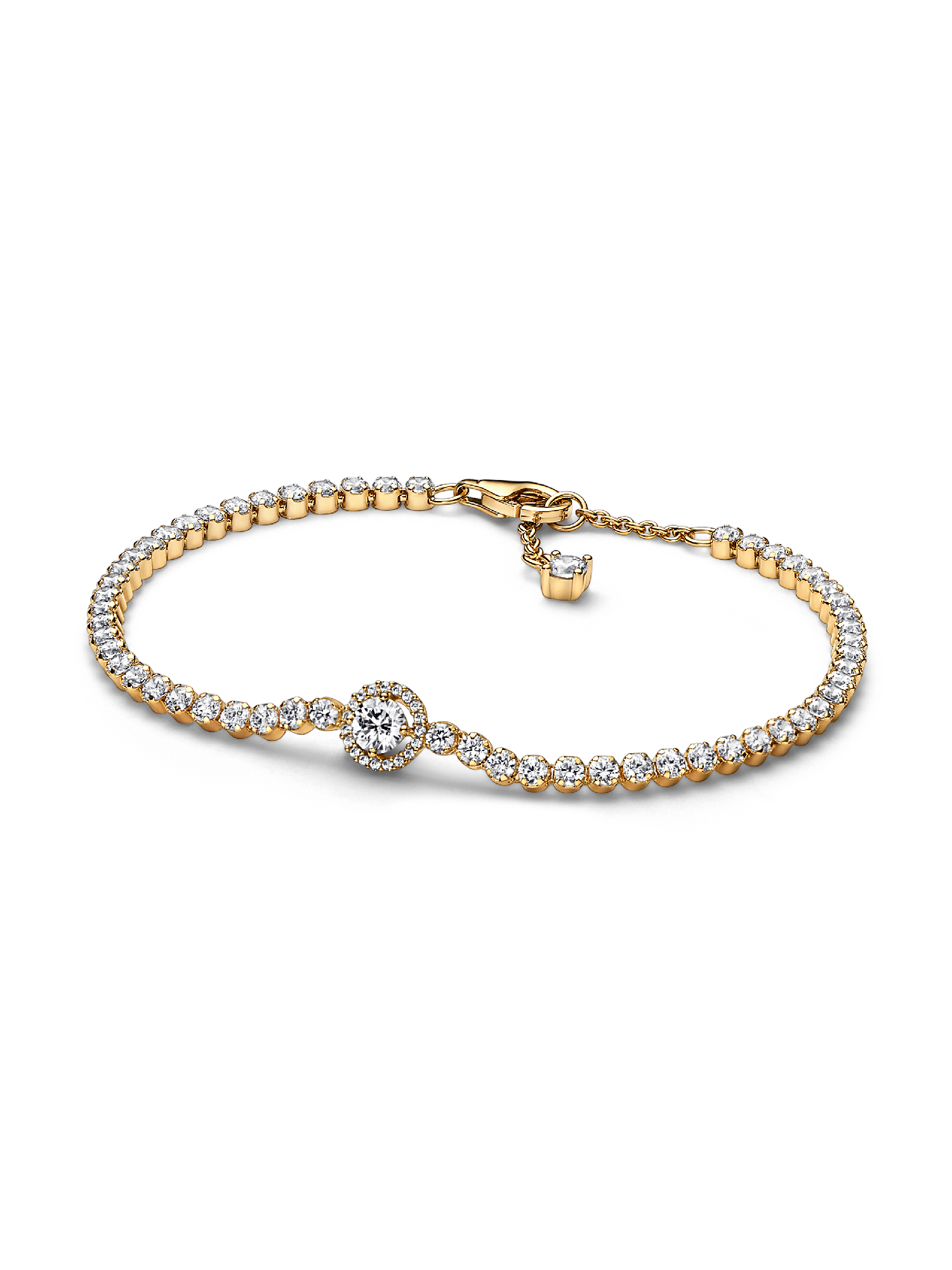 Funkelnder Kranz Tennisarmband