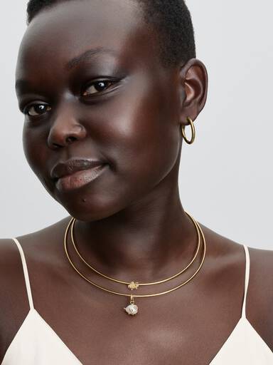 Runde Choker-Halskette