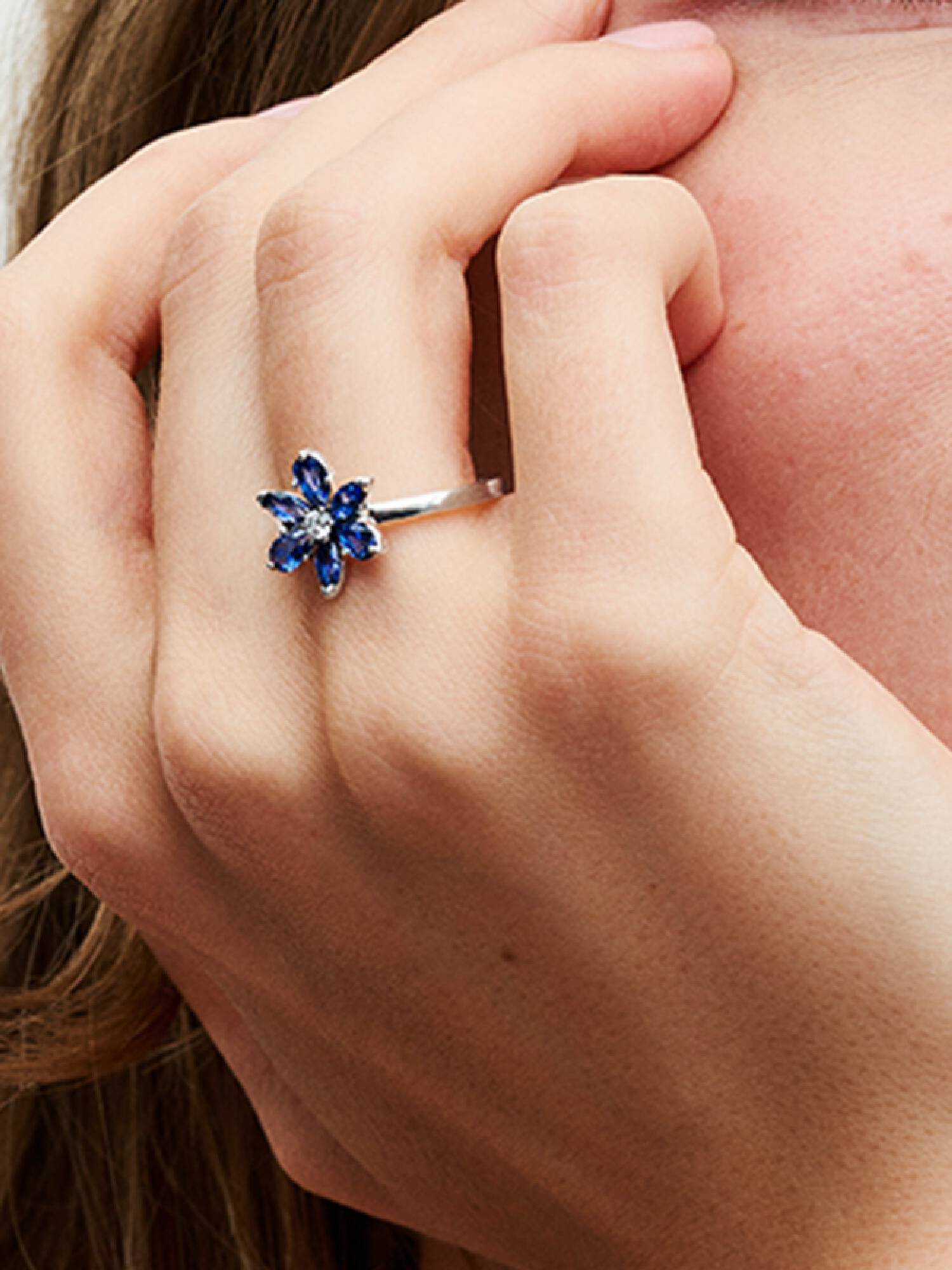 Funkelndes Herbarium Cluster Ring