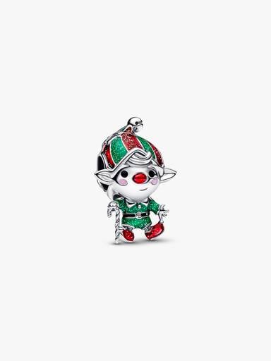 Beweglicher Weihnachtswichtel Charm