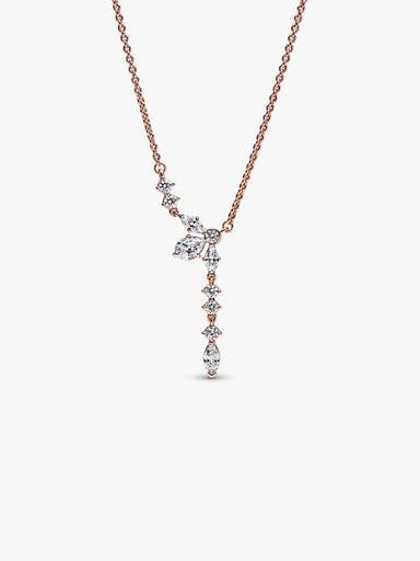 Funkelnde Herbarium Cluster Tropfen Collier-Halskette